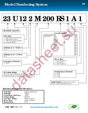 23U152M200RT1A1 datasheet  